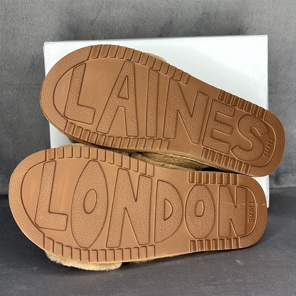 Tan 'Dog Mom' Slippers View 5
